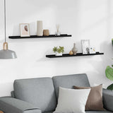Vidaxl fotoplanken 2 st 80x9x3 cm mdf zwart