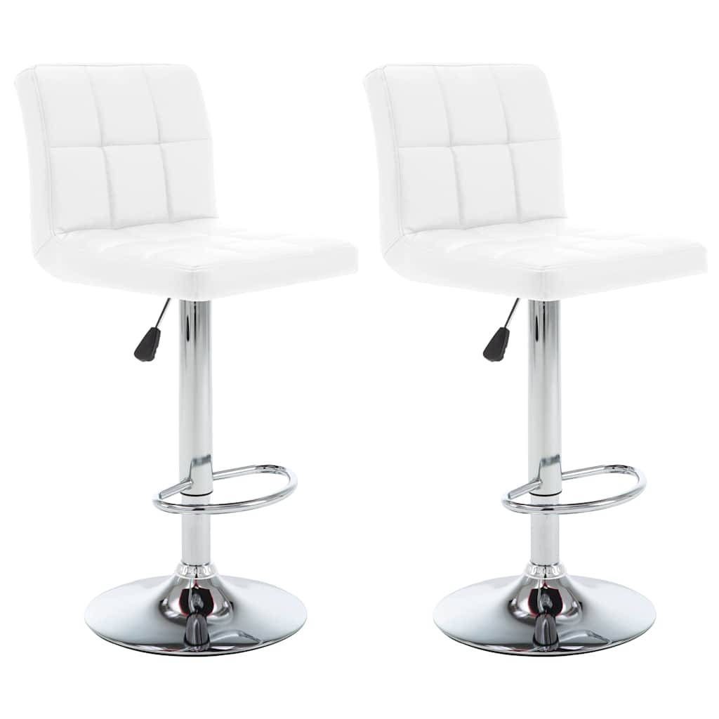 Vidaxl barstoelen 2 st kunstleer wit
