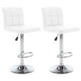 Vidaxl barstoelen 2 st kunstleer wit