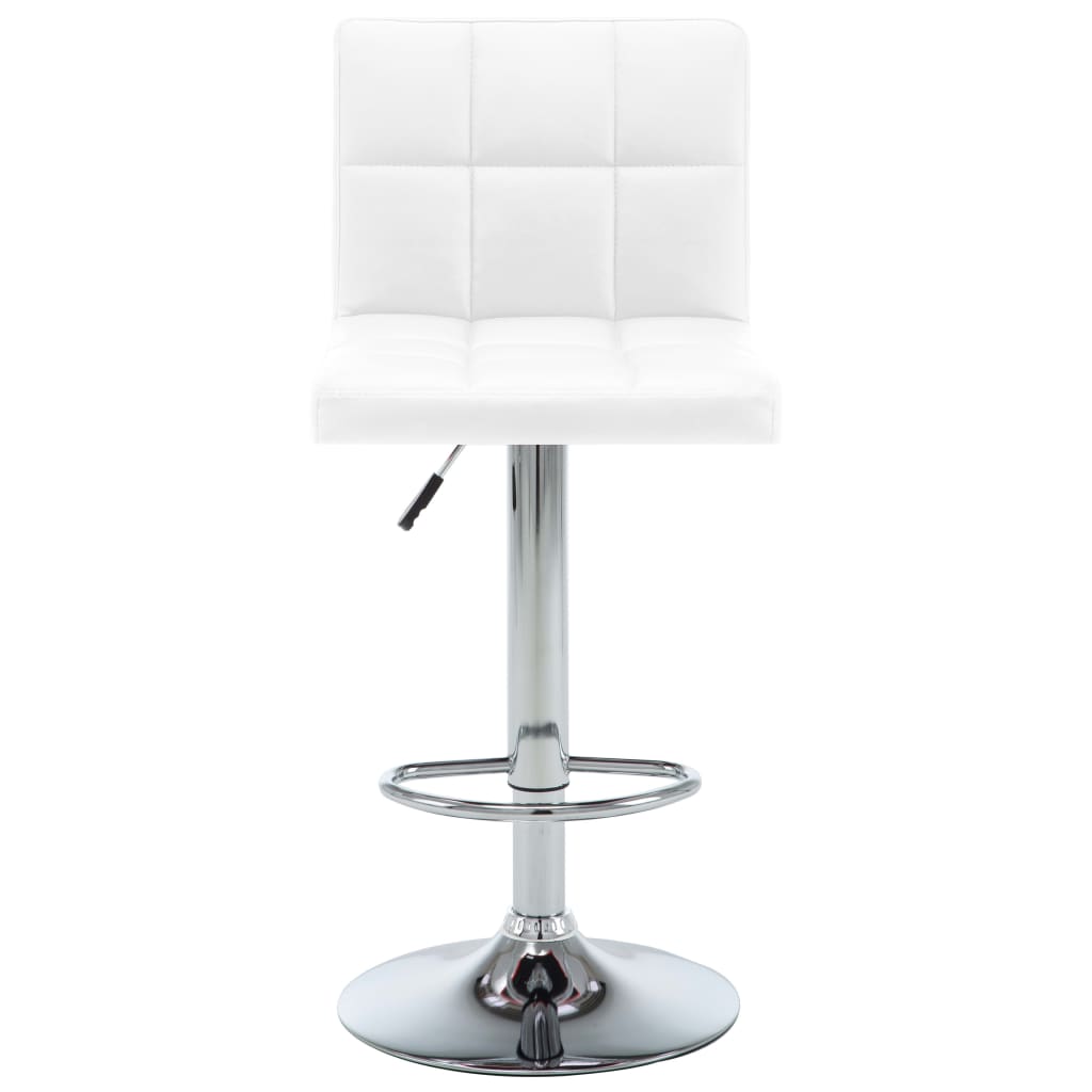 Vidaxl barstoelen 2 st kunstleer wit