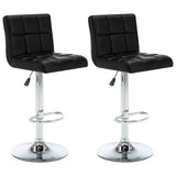 Vidaxl barstoelen 2 st kunstleer zwart