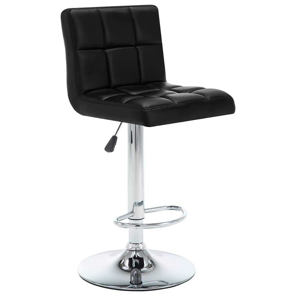 Vidaxl barstoelen 2 st kunstleer zwart