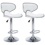 Vidaxl barstoelen 2 st kunstleer wit