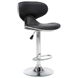 Vidaxl barstoelen 2 st kunstleer zwart