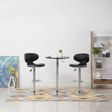 Vidaxl barstoelen 2 st kunstleer zwart