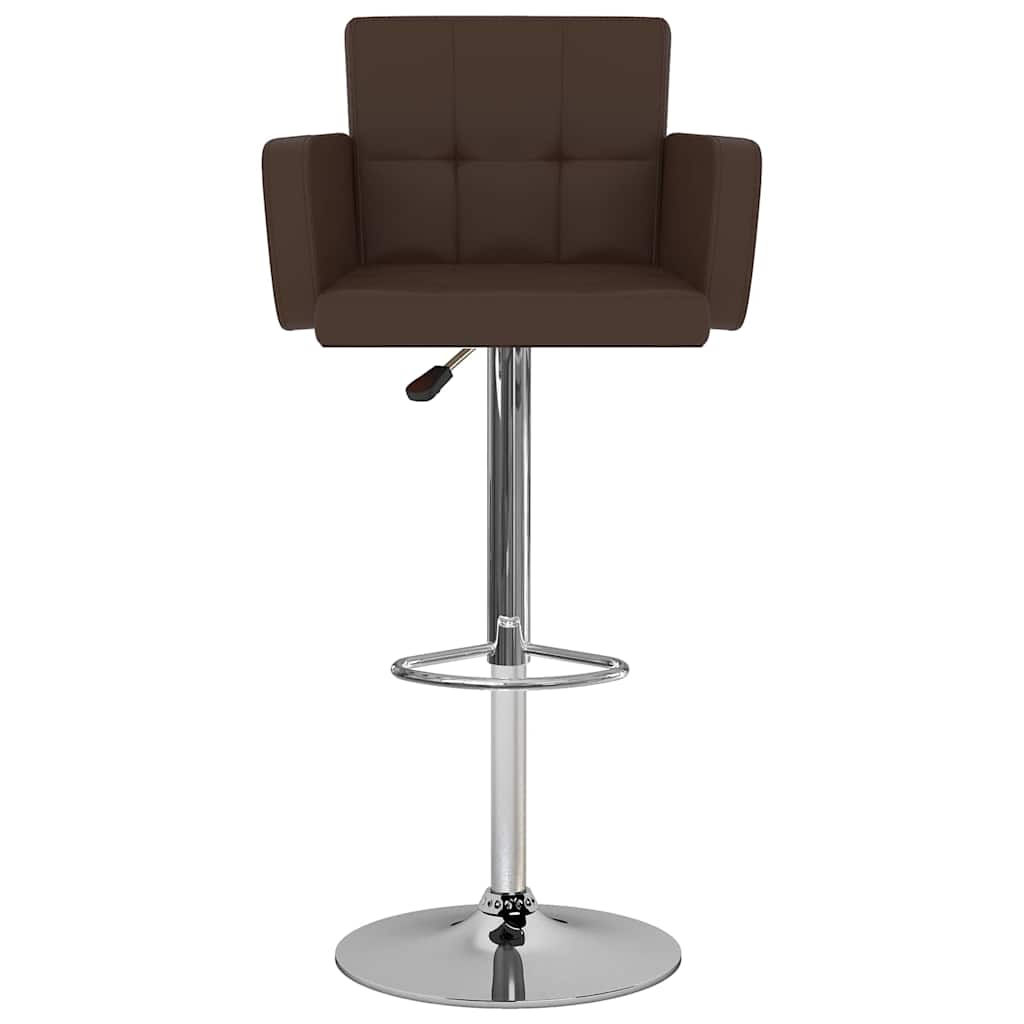 Vidaxl barstoelen 2 st kunstleer bruin