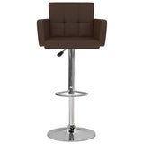 Vidaxl barstoelen 2 st kunstleer bruin
