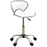 Tabouret de salon vidaxl blanc artificiel blanc