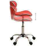 Vidaxl Salon Pall Artificial Leather Red