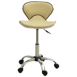 Vidaxl Salon Stool Artificial Leather Cream -Colred