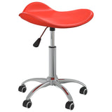 Tabouret de salon vidaxl rouge en cuir artificiel