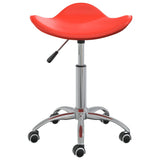 Tabouret de salon vidaxl rouge en cuir artificiel