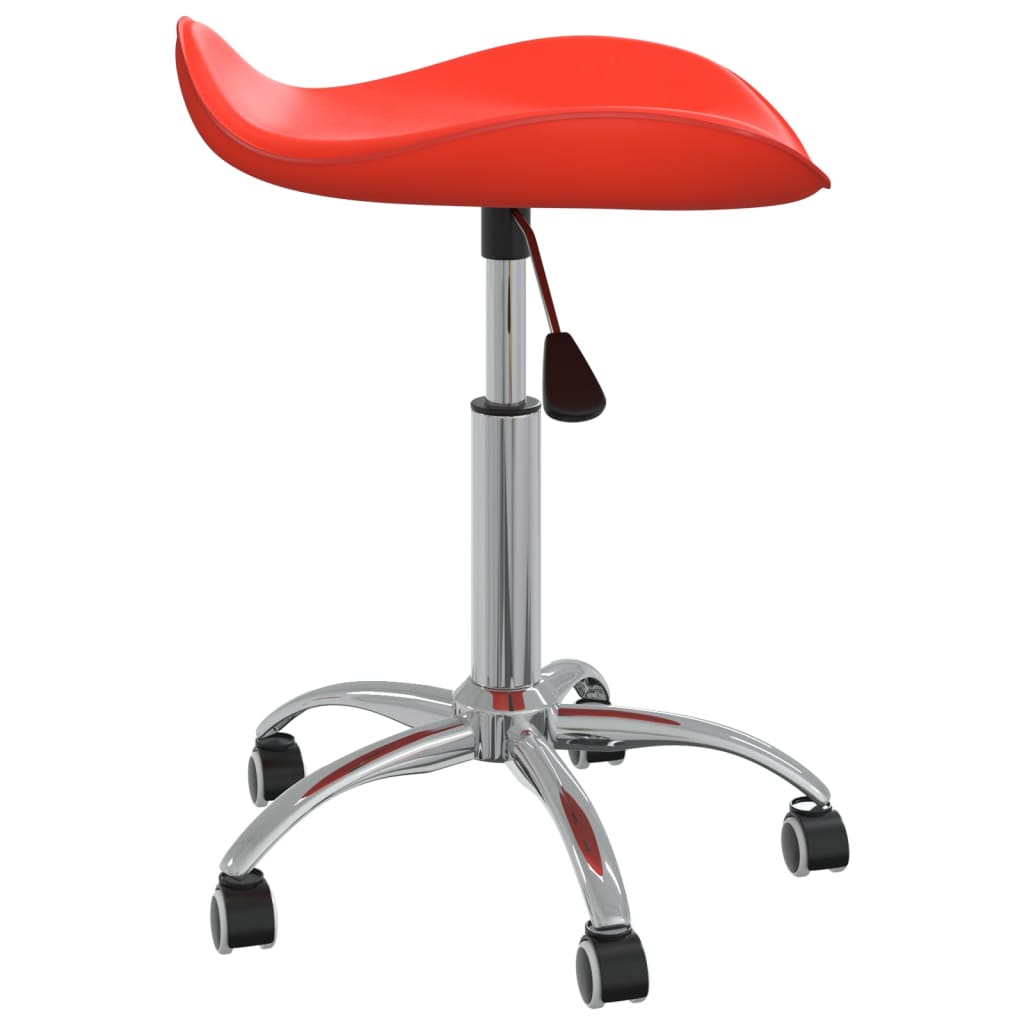 Tabouret de salon vidaxl rouge en cuir artificiel