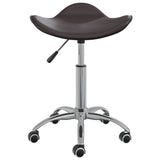 Vidaxl Salon stool Artificial leather brown