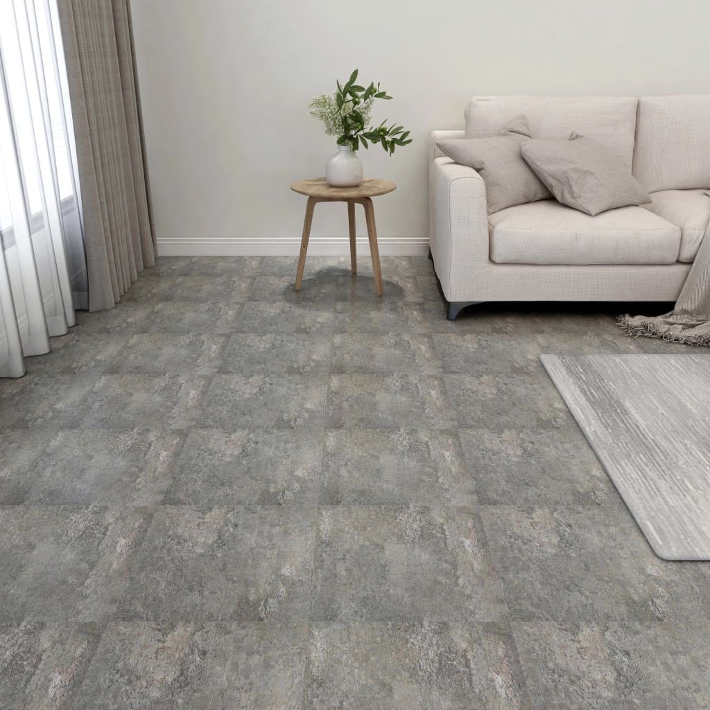 Vidaxl gulvplater selvbehov 55 ST 5.11 m² PVC Gray