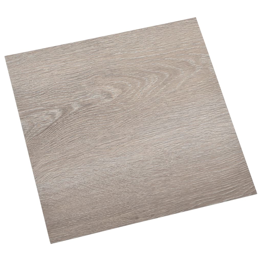 Vidaxl aboard pavimenti autoadesivo 55 st 5.11 m² PVC Taupe