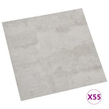 Vidaxl Floorboards Selvlavt 55 ST 5.11 m² PVC Light Gray