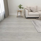 Vidaxl Floorboards Selvlavt 55 ST 5.11 m² PVC Light Gray