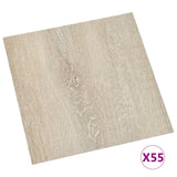 Vidaxl podłogowe płyty samozadowolenia 55 St 5.11 m² PVC Beige