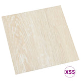 Vidaxl golvbrädor självhäftande 55 ST 5,11 m² PVC Beige