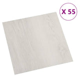 Vidaxl golvbrädor självhäftande 55 ST 5,11 m² PVC Beige