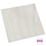 Vidaxl Piso de piso Autoadhesivo 55 ST 5.11 m² crema PVC