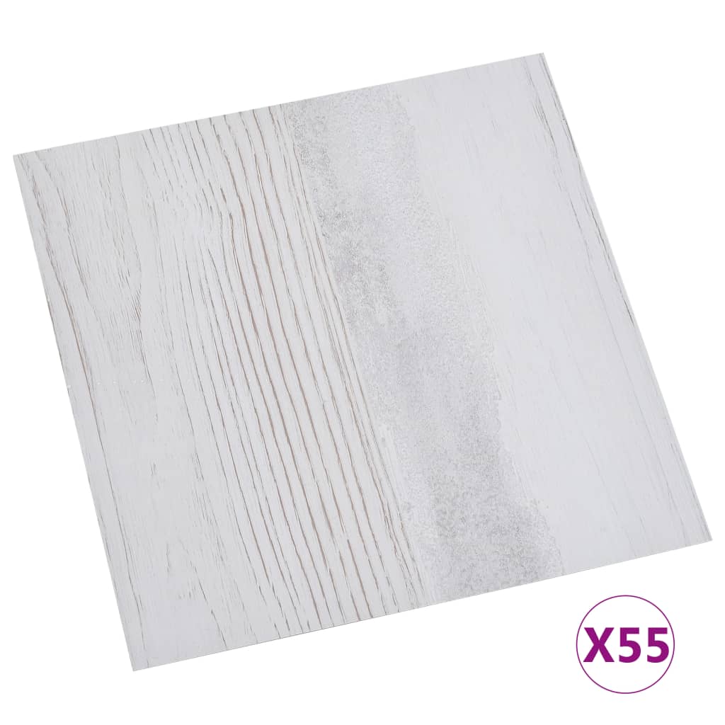 Vidaxl Floonal -desky Self -Adhesive 55 ST 5,11 m² PVC světle šedá