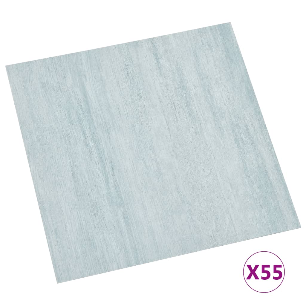 Tablas de piso Vidaxl autoadhesivo 55 st 5.11 m² PVC verde