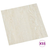 Vidaxl Floorboards Self -adhesive 55 st 5.11 m² PVC cream