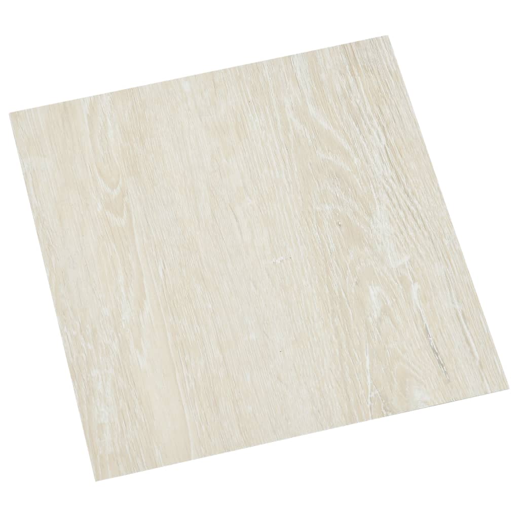 Vidaxl Floorboards Selvlavt 55 ST 5.11 M² PVC Cream