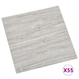 Vidaxl Floorboards Self -adhesive 55 st 5.11 m² PVC light gray