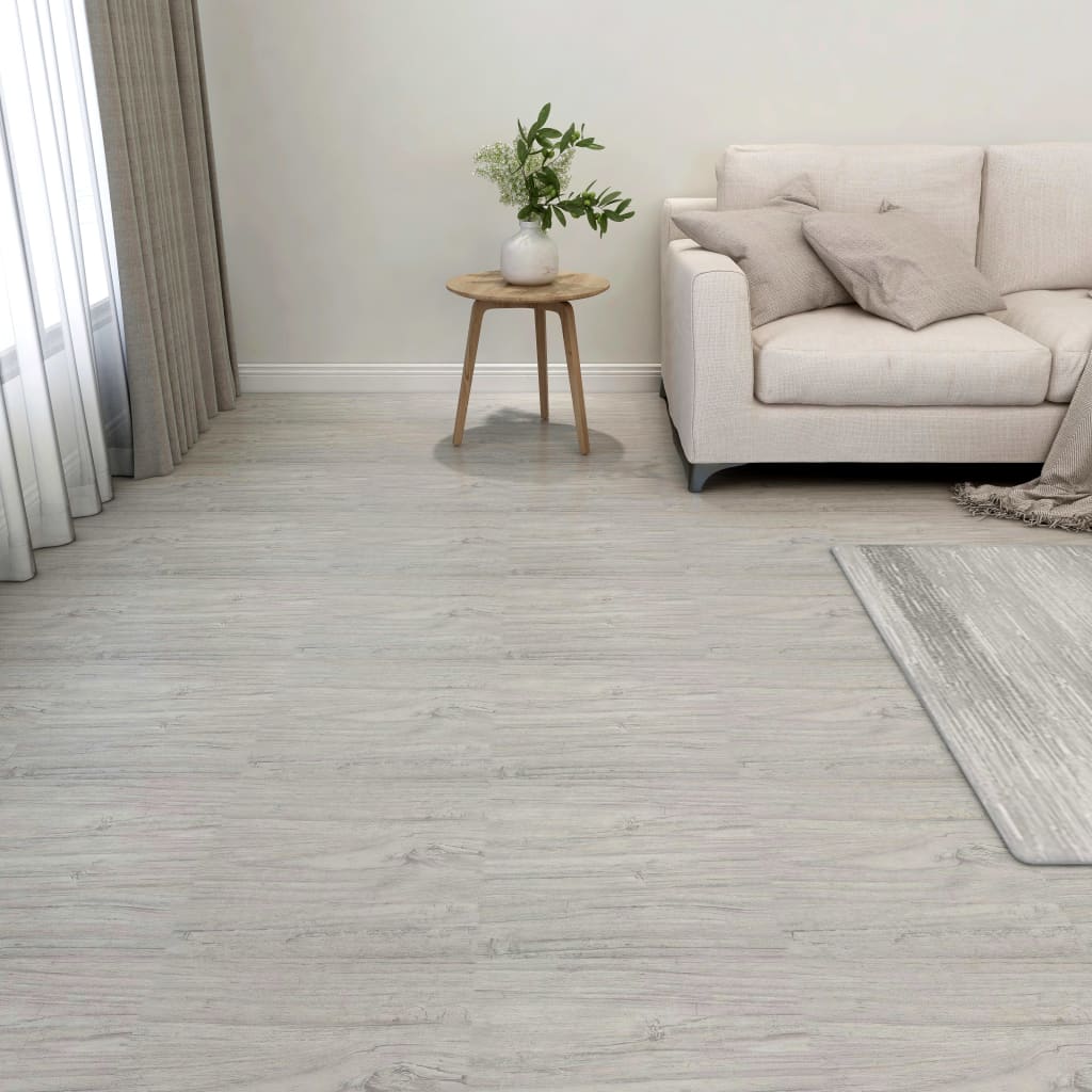 Vidaxl Floorboards Self -adhesive 55 st 5.11 m² PVC light gray