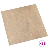 Vidaxl Floorboards Self -Adhesive 55 ST 5,11 m² PVC hnědá