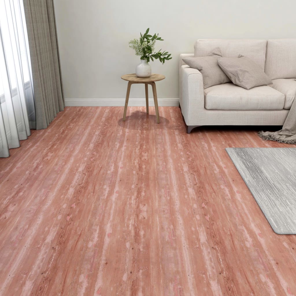 Vidaxl Floorboards Self -adhesive 55 st 5.11 m² PVC Red