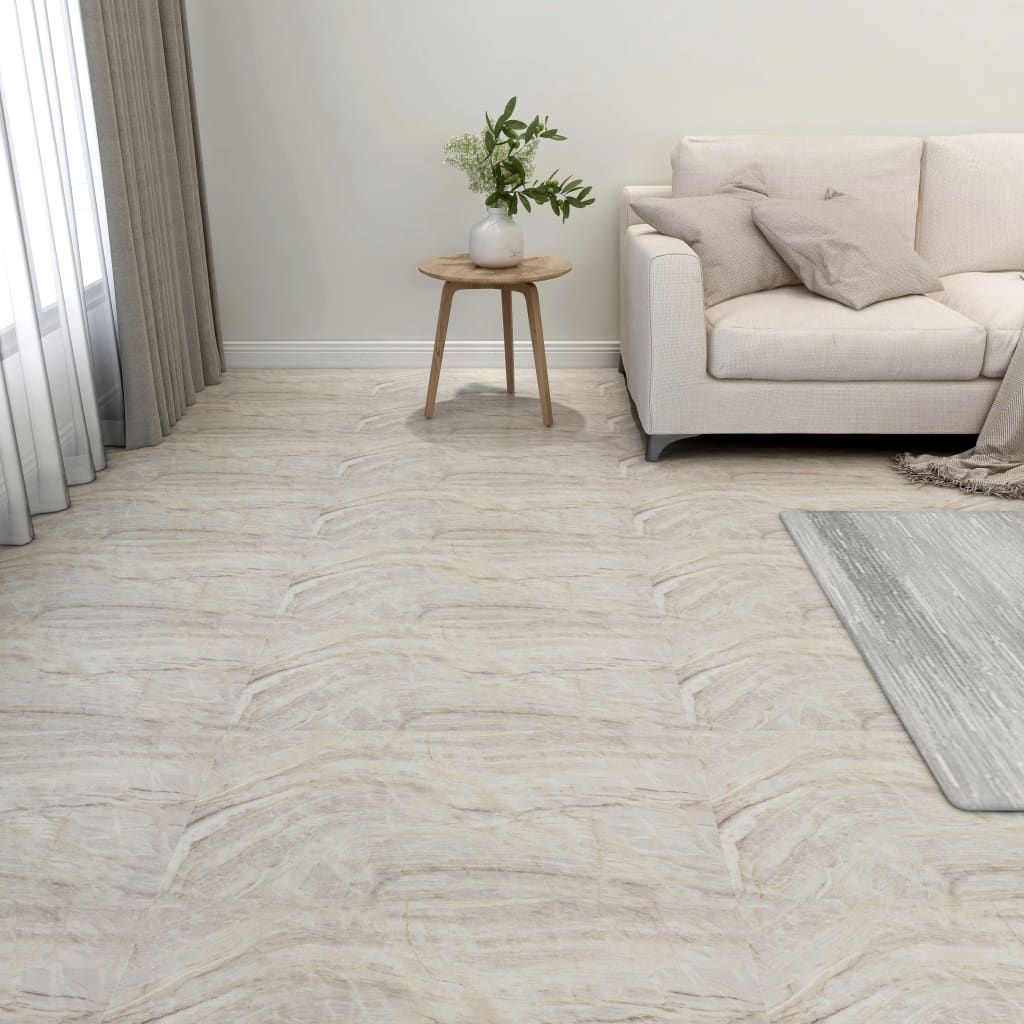 Vidaxl Dielen selbst -adhäsiv 55 ST 5.11 m² PVC Beige