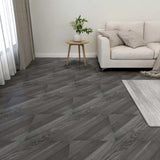 Vidaxl Floorboards Self -adhesive 55 st 5.11 m² PVC Striped Gray