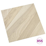 Vidaxl Floorboards Self -adhesive 55 st 5.11 m² PVC Striped Beige