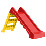 Vidaxl slide for children foldable red and yellow