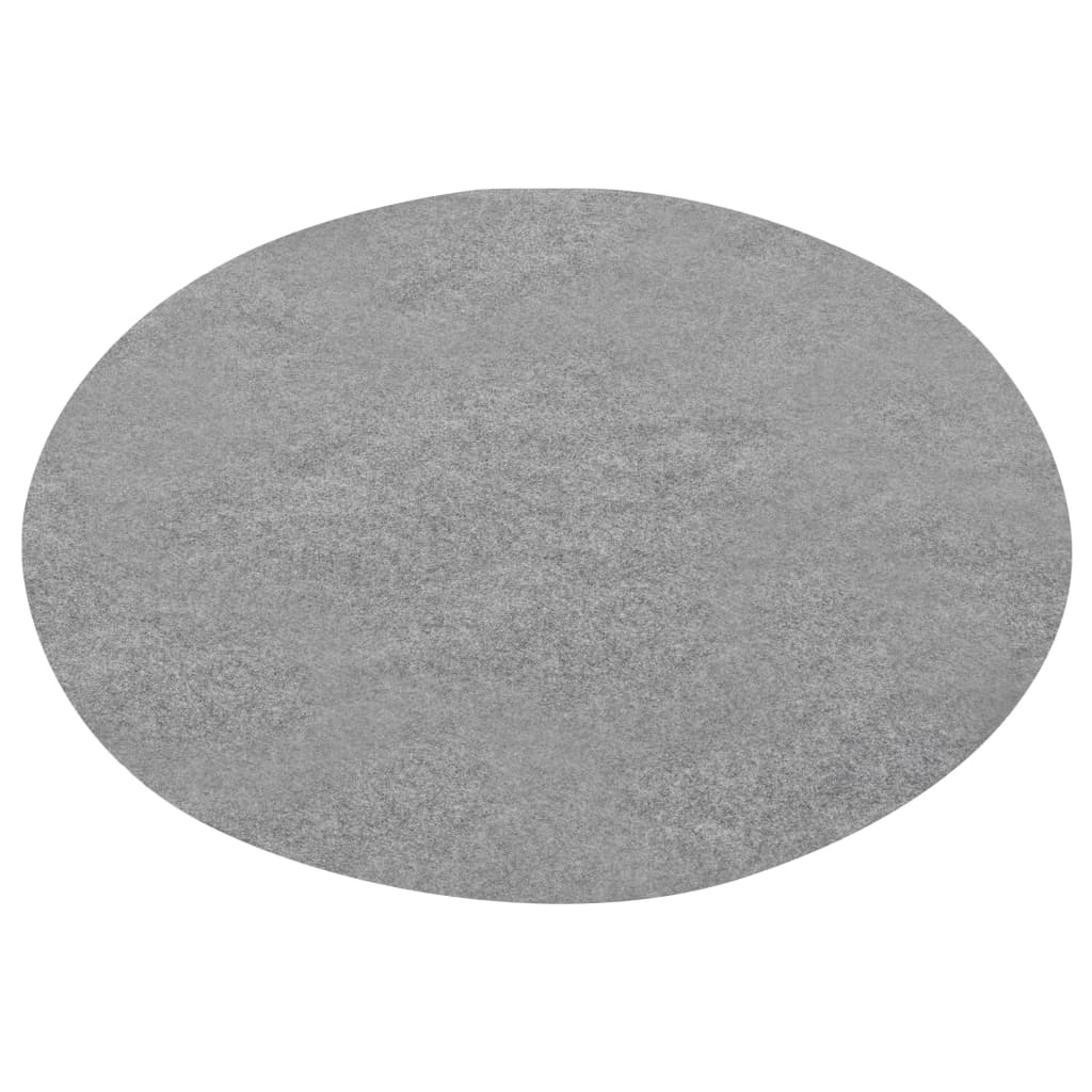 Vidaxl artificial grass with studs round 95 cm gray