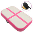 Vidaxl gymnastiekmat met pomp opblaasbaar 60x100x15 cm pvc roze