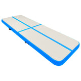 Vidaxl Gymnastics Matte mit Pumpen aufblasbar 400x100x15 cm PVC Blau