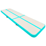 Vidaxl Gymnastics Mat con pompa gonfiabile 700x100x15 cm PVC verde