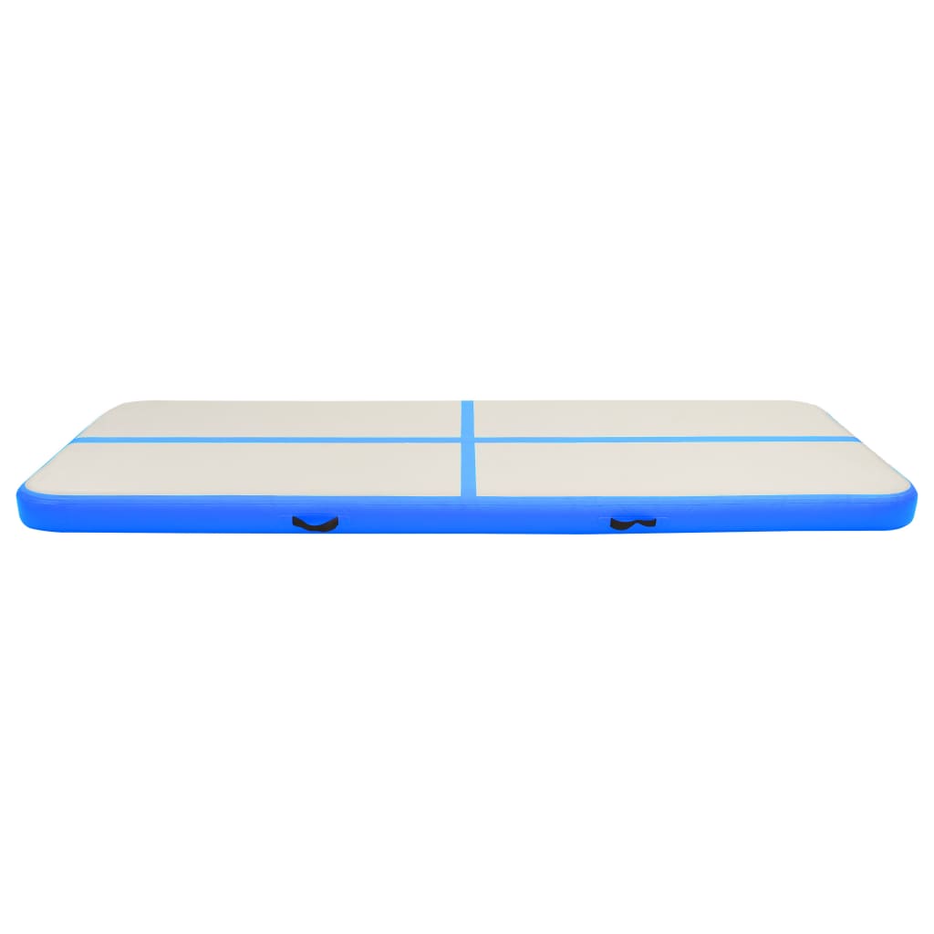 Vidaxl Gymnastics -Matte mit Pumpen aufblasbar 300x100x20 cm PVC Blau