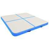 Vidaxl gymnastics mat with pump inflatable 200x200x15 cm PVC blue