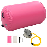 Rôle de la gymnastique Vidaxl avec pompe gonflable 100x60 cm PVC rose