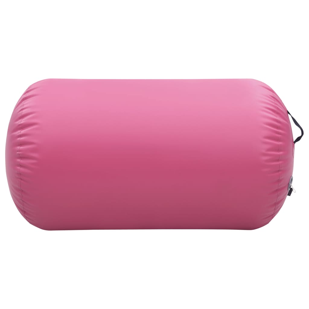 Vidaxl Gymnastics Roll mat Pompel inflatable 100x60 cm pvc rosa