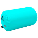 Vidaxl Gymnastics Roll med pump Uppblåsbar 100x60 cm PVC Green