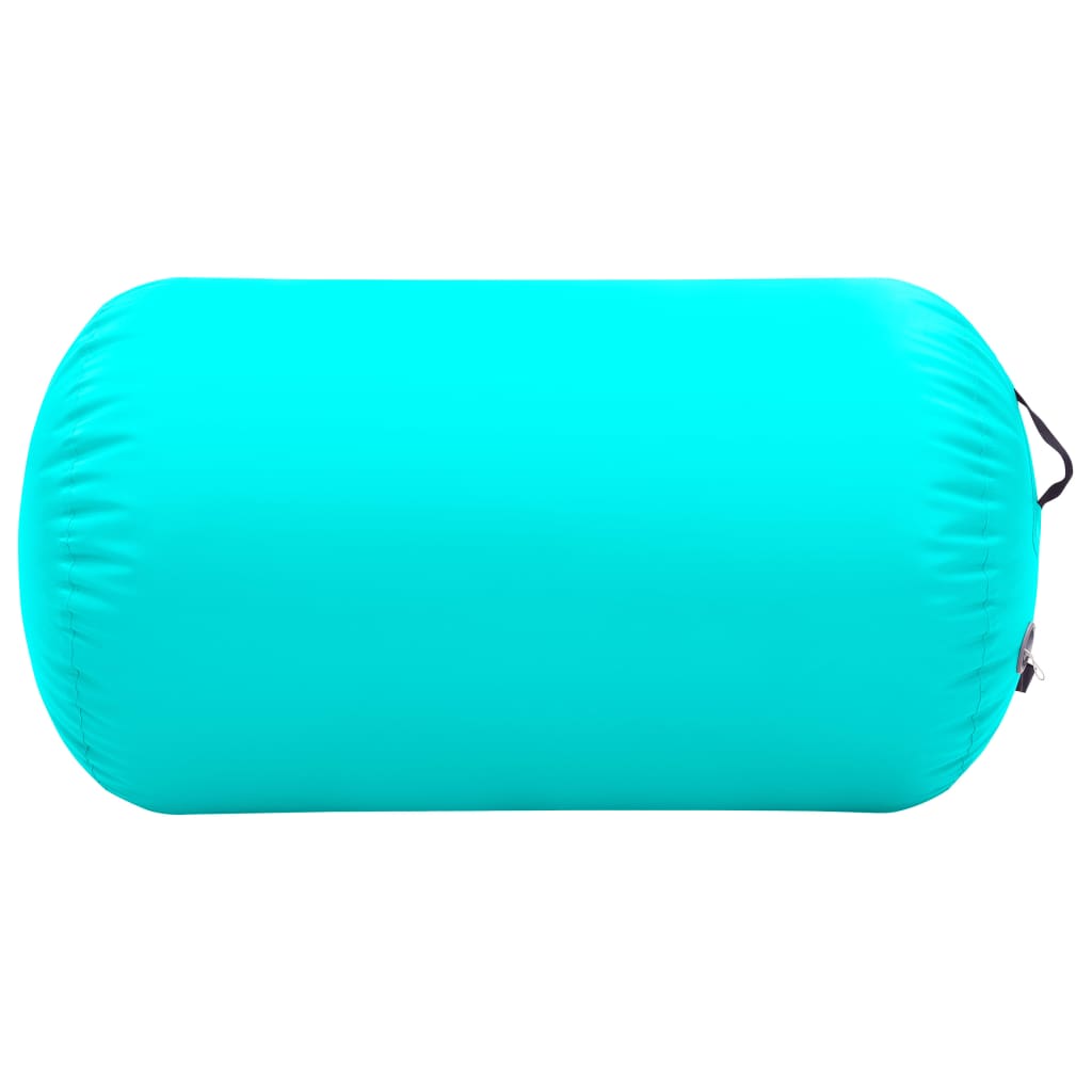 Rôle de la gymnastique Vidaxl avec pompe gonflable 100x60 cm en PVC vert