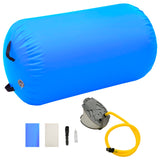 Vidaxl Gymnastics Roll med pump Uppblåsbar 100x60 cm PVC Blue