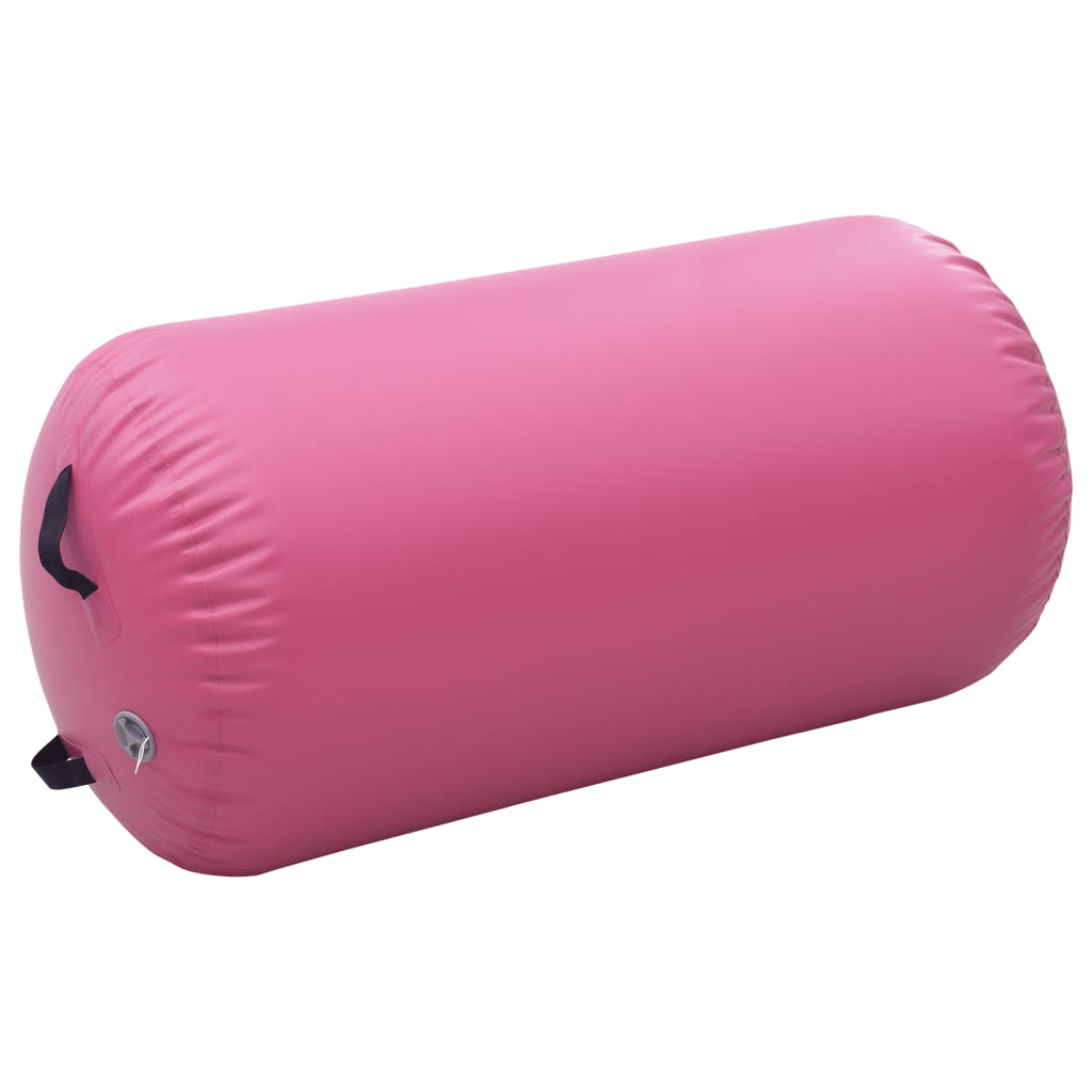 Vidaxl Gymnastics Roll med pump Uppblåsbar 120x75 cm PVC Pink